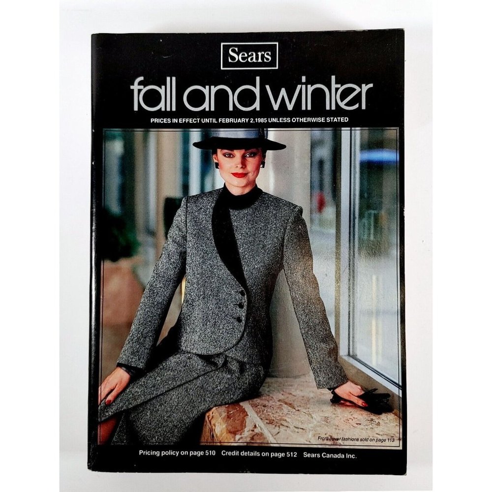 Sears 1984 Fall And Winter Catalog Fashion Electronics Furniture Vintage HTF